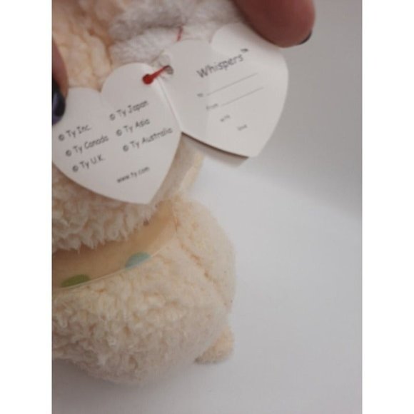 Ty Classice Whispers Lamb Plush 2007 Lovey Floppy w/Tag - Picture 11 of 12